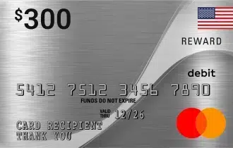 Prepaid Mastercard 300 USD
