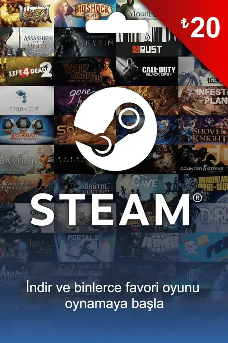 Steam Cüzdan Kodu 20 TL