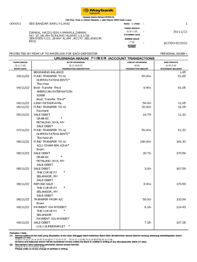 Upload Documents | Resaal Store bank statement