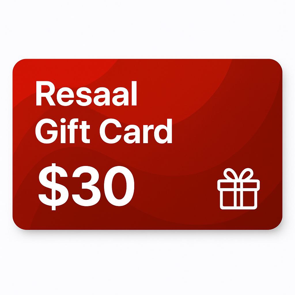 Resaal Gift Card - 30 USD
